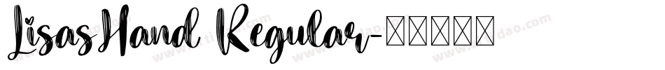 LisasHand Regular字体转换
